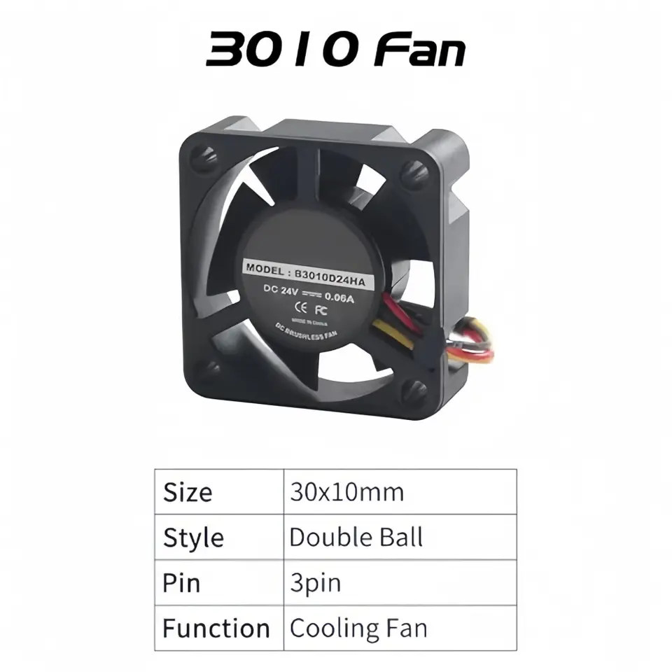 مراوح طارد Creality الرسمية سلسلة K1، مروحة نفخ K1C DC 24V 4020 ومروحة تبريد محورية 3010 لطابعة K1/K1C/K1 MAX ثلاثية الأبعاد - 5