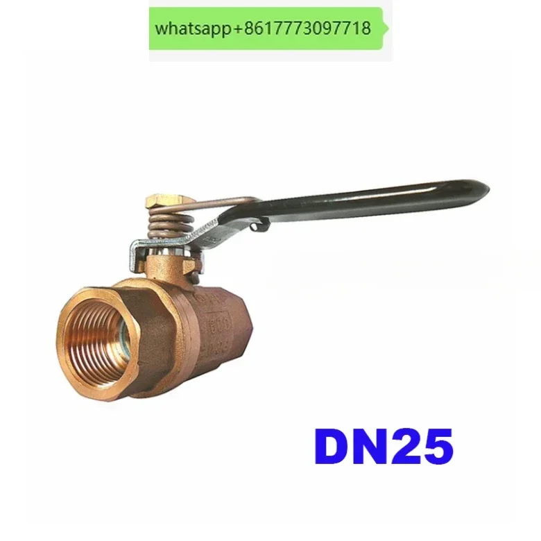 高品質ボールバルブ真鍮ステンレス鋼小型スプリング自動復帰ボールバルブdn25雌ネジ1インチbsp-2方向バルブ