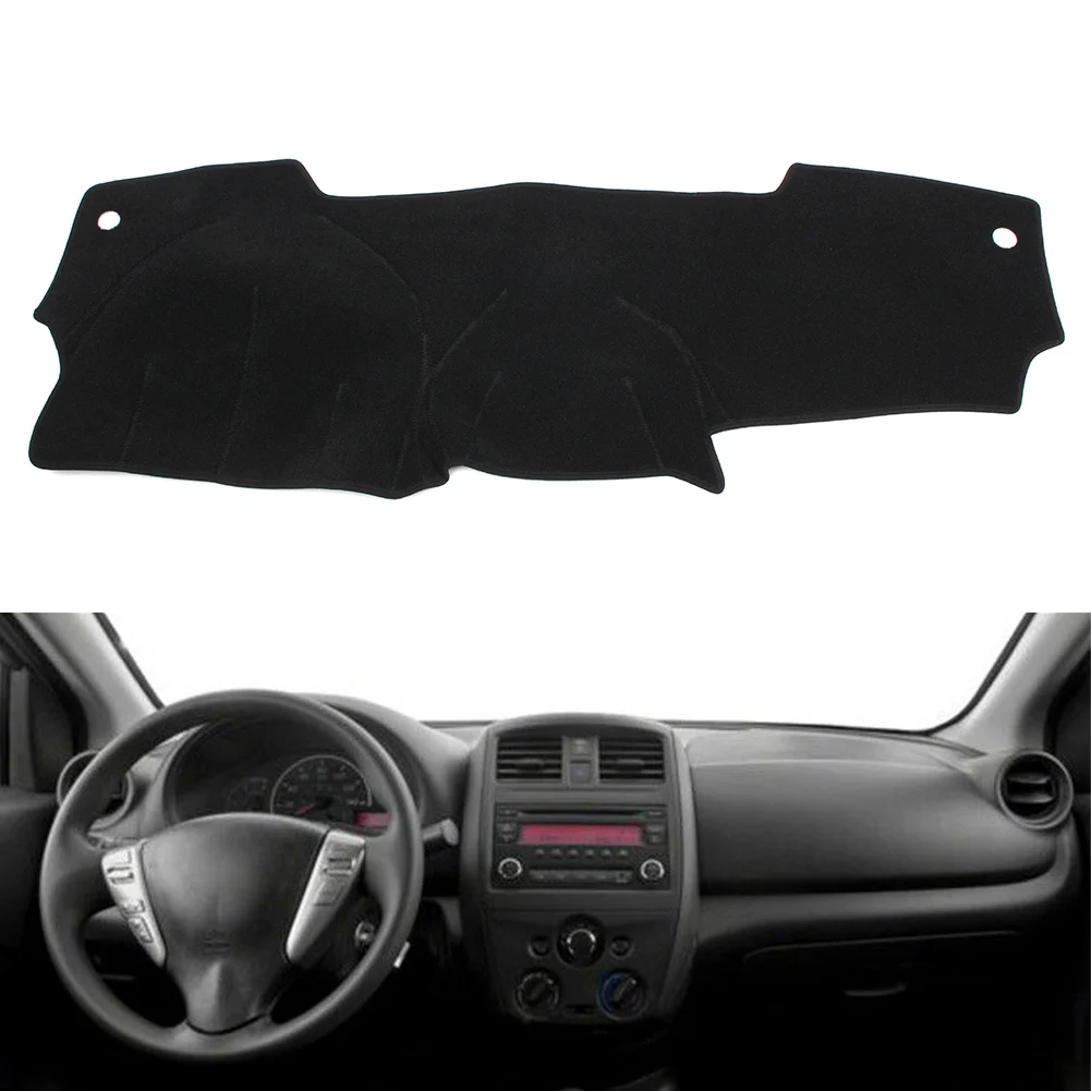 Black Auto Dash Mat Dashboard Cover Dashmat For Nissan Versa 2012 2013 2014 2015 2016 2017 2018 LHD