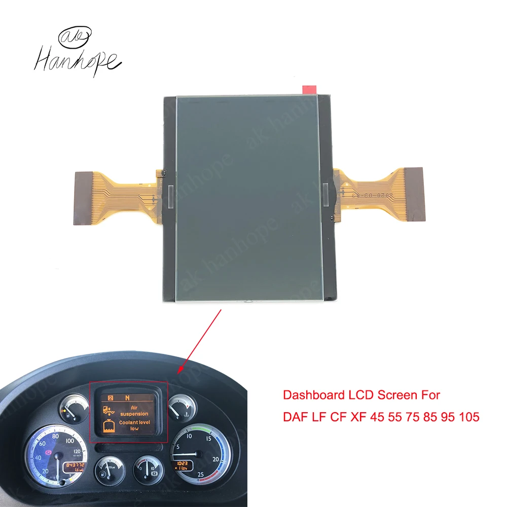 Car Dashboard LCD Display Instrument Cluster for DAF LF / CF/ XF 45/55/75/85/95/105 LCD Screen Pixel Repair