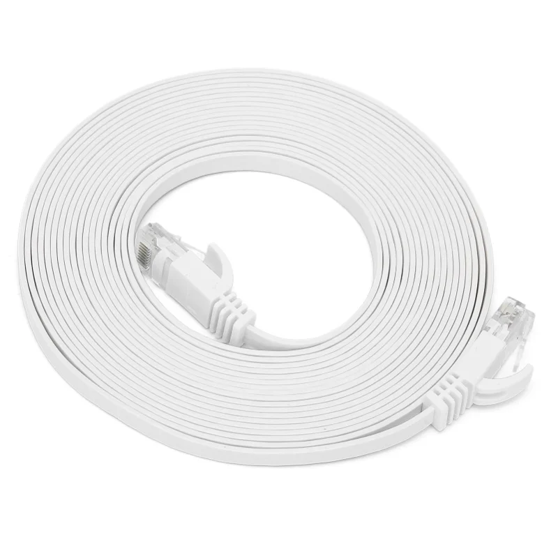 Ethernet Cable CAT6 Gigabit 8-Core Twisted Pair Network Jumper Flat Copper Wire Supplies10 Meter