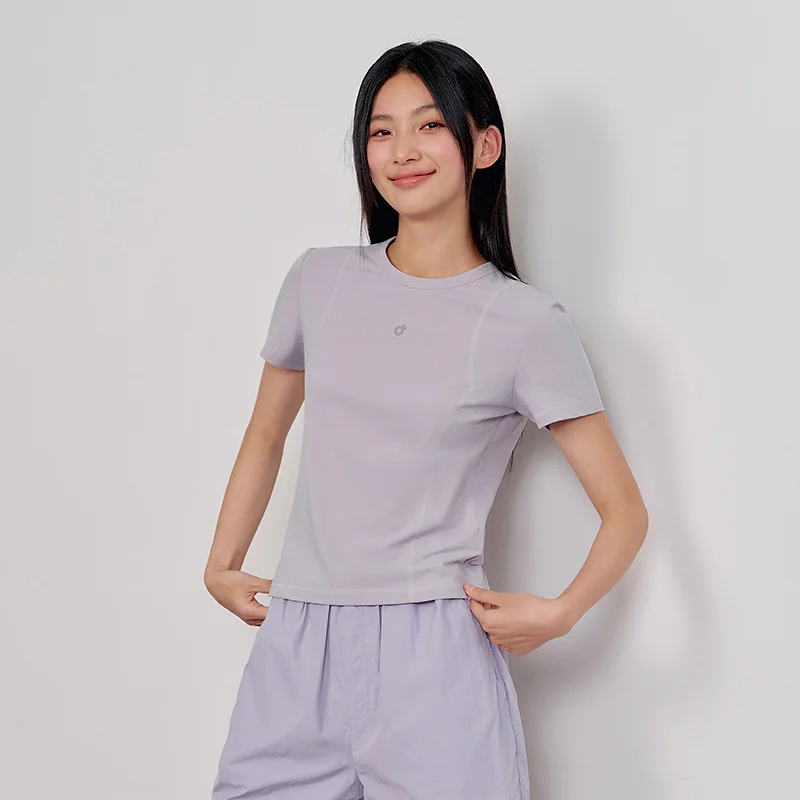 Semir 速乾性半袖 Tシャツ女性スリムフィット UV 保護 2025 新しい夏のアスレチックトップランニングやジムトレーニング用