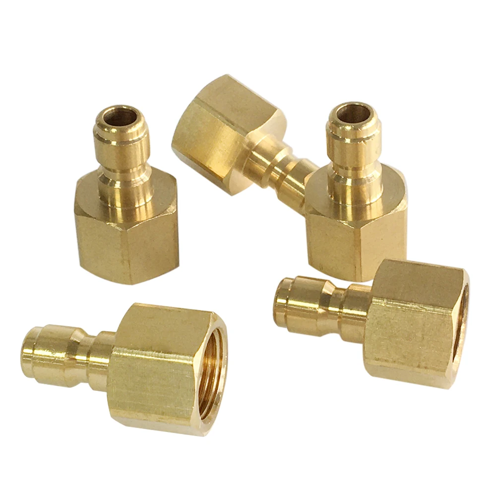 G1/4 High Pressure Washer Coupler Copper Quick Connect Fitting Male Thread Accessorie Car Washer Adapter Garden Irrigation Joint