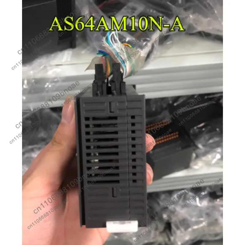 Expansion module AS64AM10N-A, 24VDC power supply, 64-point digital input, 1.5W power, tested OK