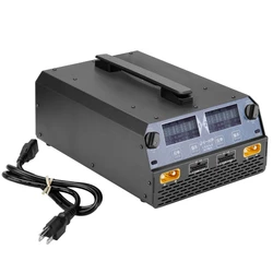 EV-PEAK U4-HP Balance Charger Dual Channel for LiPo/LiHv 6S-14S TATTU Herewin Battery 2500W 25A