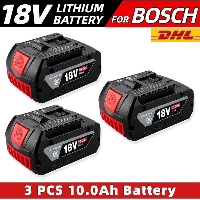 

NEW Original For Bosch 18V 10000mAh Professional System Cordless Tool BAT609 BAT618 GBA18V 21700 Battery 18V Replacement Battery