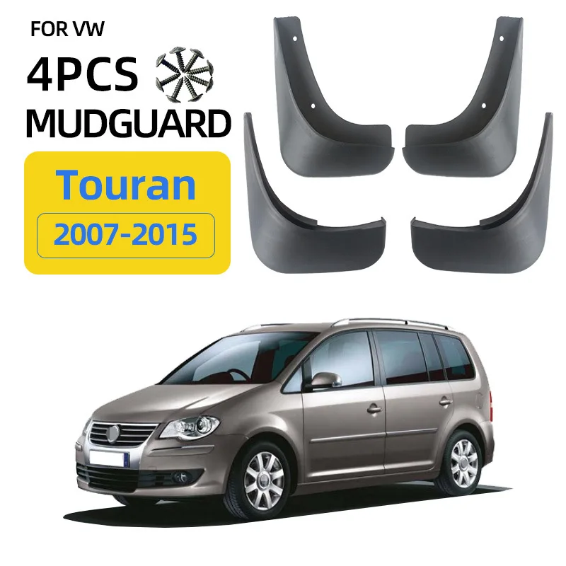 

For 2007-2015 Volkswagen Touran mudguard Mudflaps Front Rear Flares Splash Guards Cover Car Accessoie