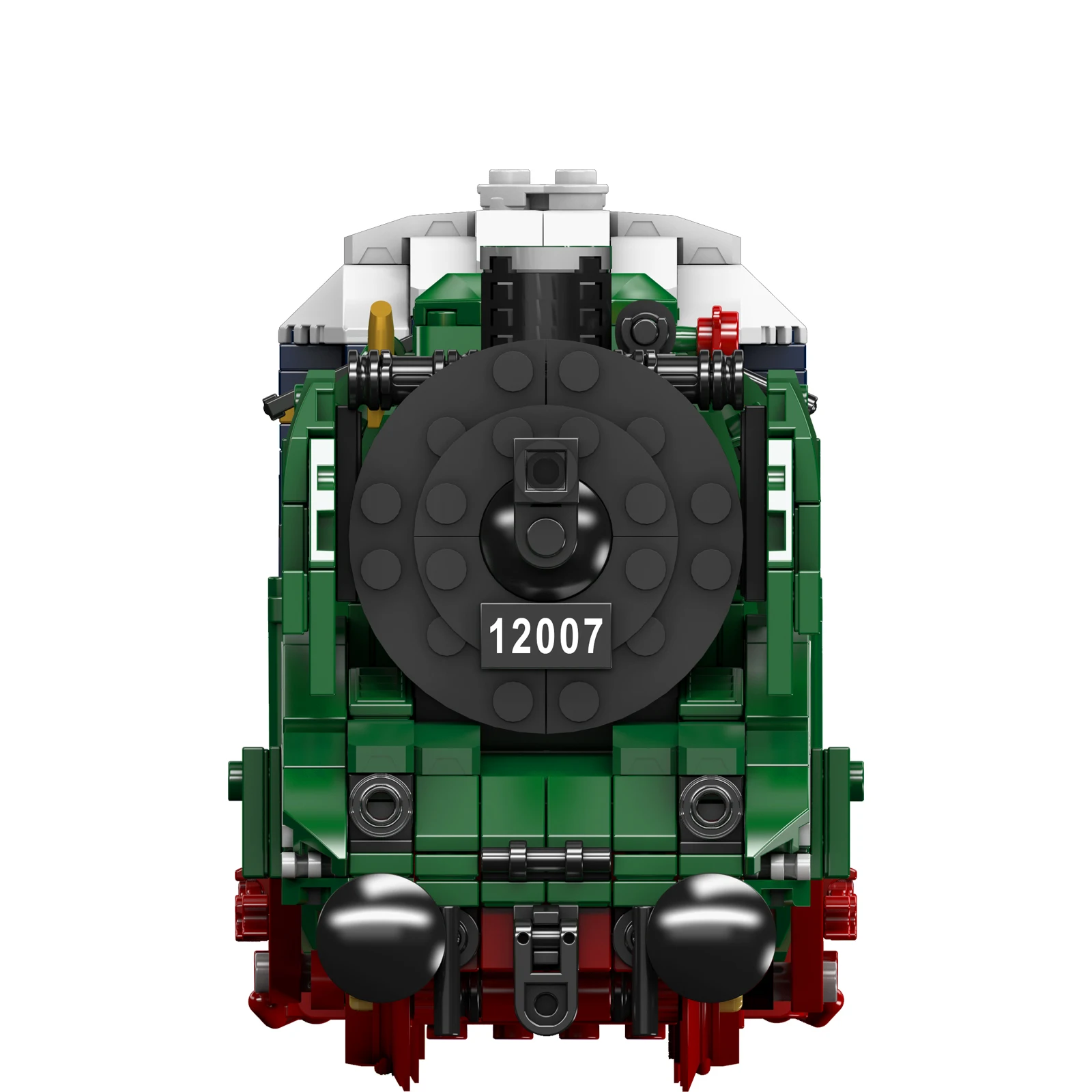 12007S Deutscher Express-Zug-Modellbausatz, 2412 Stück, kleiner Granulat-Baustein, Montagemodelle, DIY-Spielzeug für Weihnachtsgeschenke