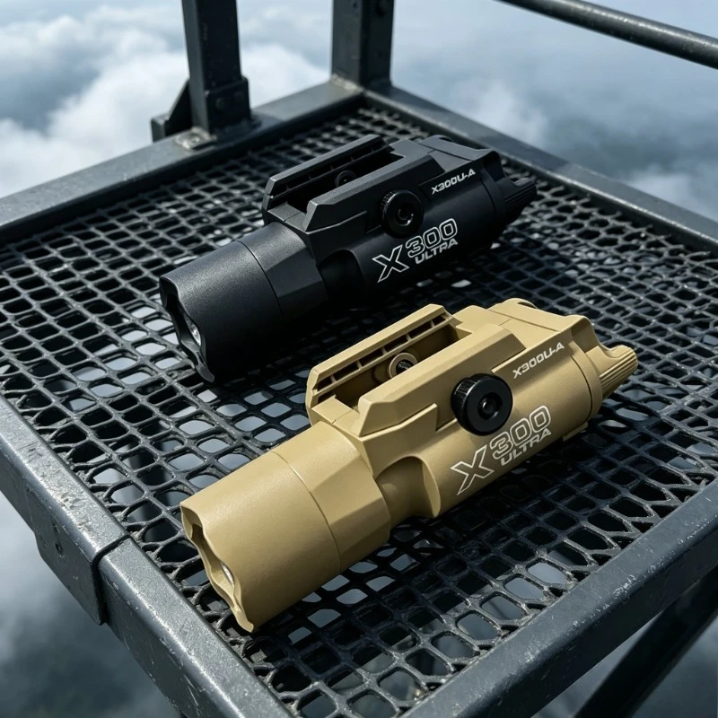 X300 Multi-functional LED Flashlight 20mm Rail Fit Airsoft Toy Gun Hobby Sports Game Parts Accessory Gift Kids Children Upgrade