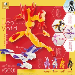 오리지널 SO-TA 일본 Gashapon Kawaii Leo Void 향상된 액션 피규어 애니메이션 라이온 조립 모델 귀여운 캡슐 장난감 관절 움직일 수 있음