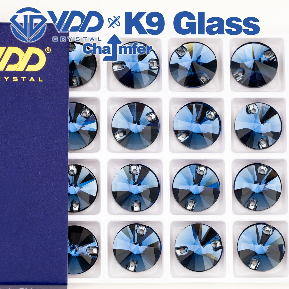 VDD Rivoli Mehrere Farben Top Qualität K9 Glas Nähen Auf Strass Kristall FlatBack Nähen Steine Für DIY Kleidungsstück Hochzeit Kleid – Detail 23