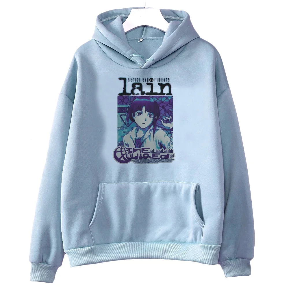 Serial Experiments Lain hoodies harajuku hoodie goth hoodie y2k fashion japanese anime Sport Coat