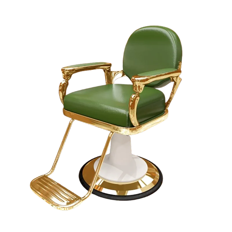 Vintage Trendy Barber Chair Simple Universal Ergonomic Specialty Barber Chair With Footrest Design Chaise Barbier Salon Chair