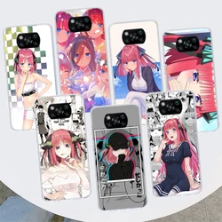 Nino Nakano Anime Phone Case For Xiaomi Poco F7 Ultra X7 X6 Pro X5 Redmi 15 15C 13 13C 12 12C 10 10A 10C 9 9A 9C 9T Shell Poco X