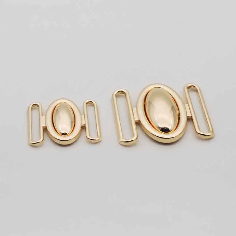 Metal 30/40 MM Oval Fastener Clip Down Buckle Jacket Belt Buckle Jacket Electroplating Belt Buckle Women's Clothing Accessories