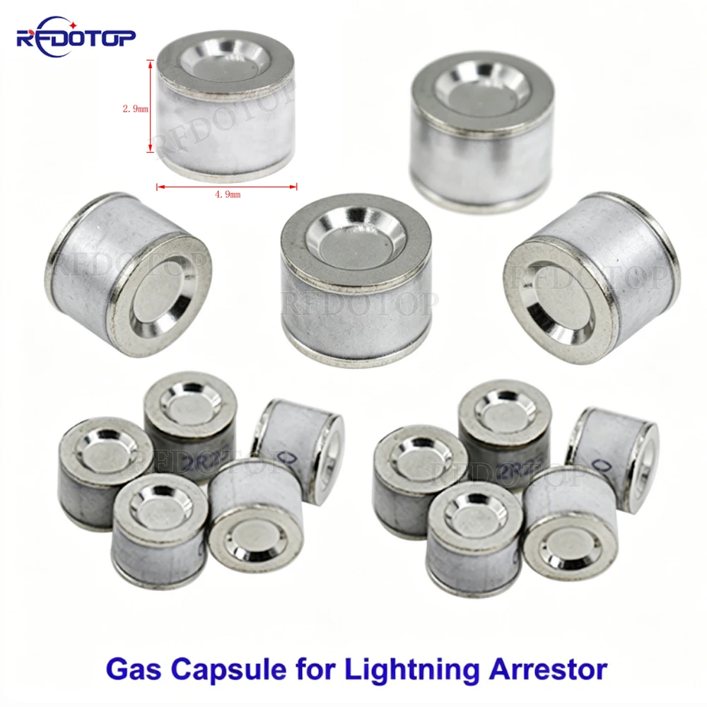 5Pcs/Lot Gas Capsule for CA-23RP/CA-35RS PL259 SO239 UHF/N Type Radio Repeater Anti-Lightning Surge Protector Antenna