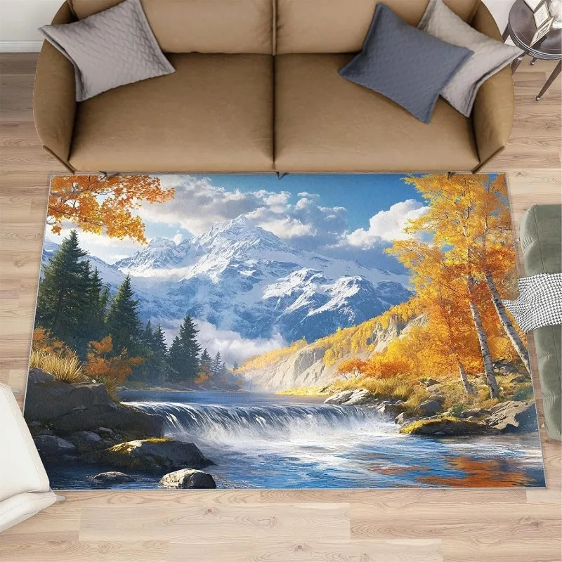 مسار الغابات الطبيعية السجاد حالمة حكاية نمط ديكور المنزل البساط ماصة عدم الانزلاق غرفة المعيشة غرفة نوم المطبخ ديكور Floormat