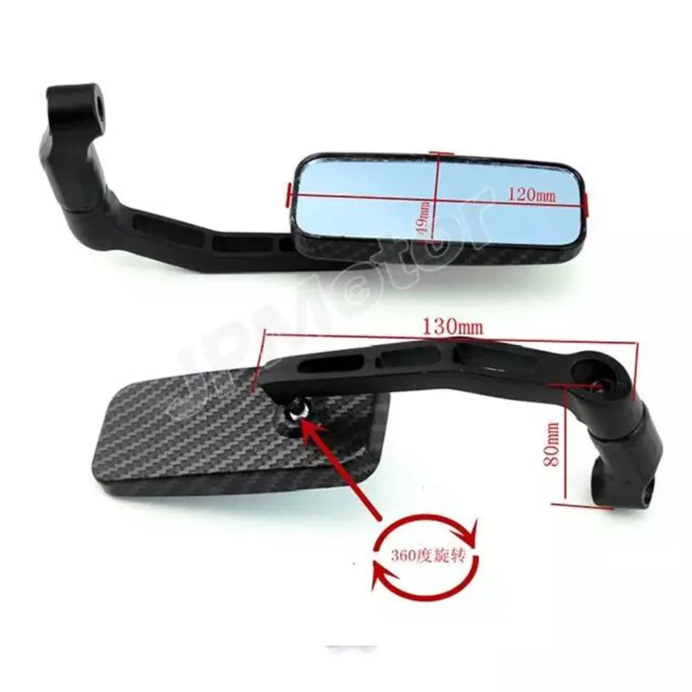 Universal 8mm 10mm Motorcycle Rearview Side Mirrors Back Side Convex Mirror ATV For Harley Honda Yamaha Suzuki Kawasaki