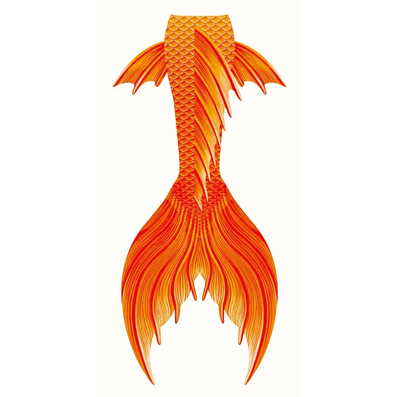 Orange Yellow Colour Skins Mermaid Swimming Dress Cosplay Swimsuit for Swimming and Diving With Great Quality Mahina Monofin Fin