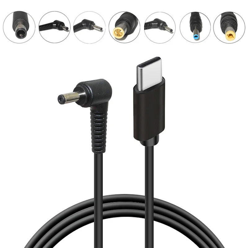 

USB Type C PD Converter Universal Laptop Charging Cable Cord Dc Power Adapter for Dell Asus Lenovo Notebook Power Supply Cable