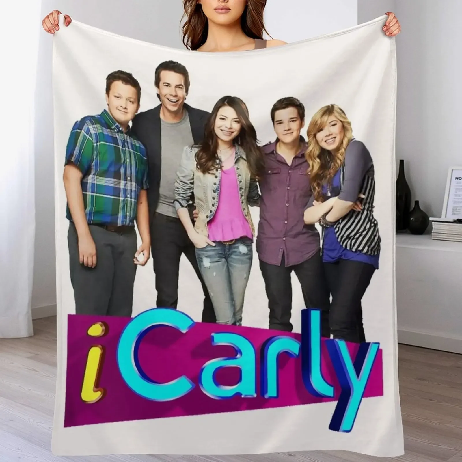 

ICarly Nice friends Throw Blanket Warm Accent Blanket for Living Room Decoration