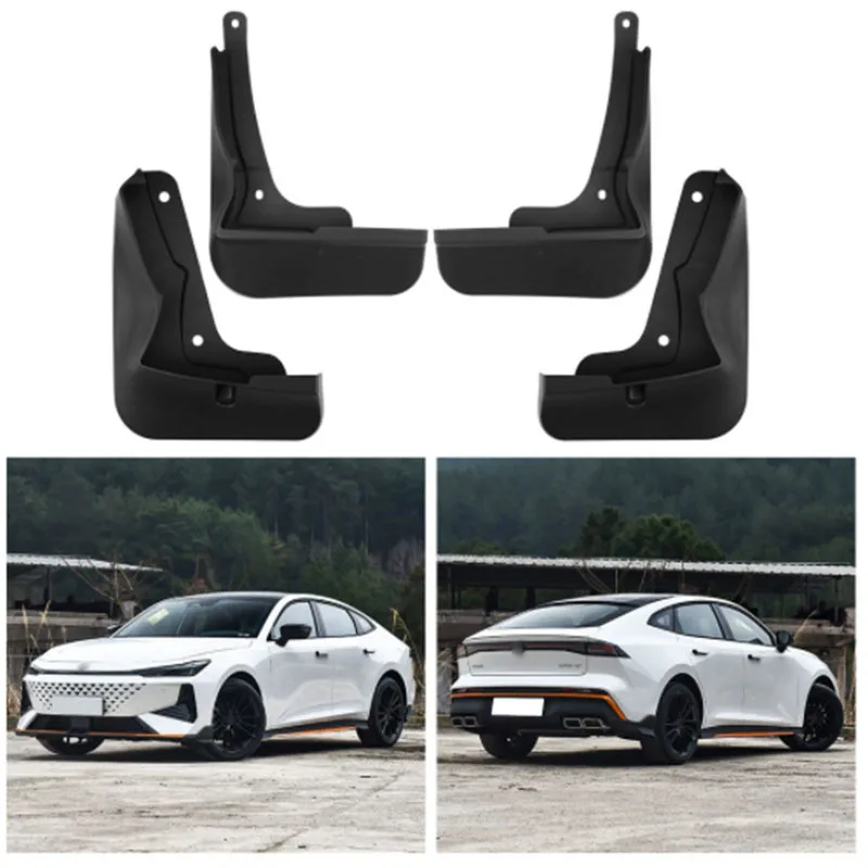 

For Changan UNI-V UNIV 2024 Front and Rear Mudguards Car Durable Fender Screw Installation Mud Flaps Splash Guards