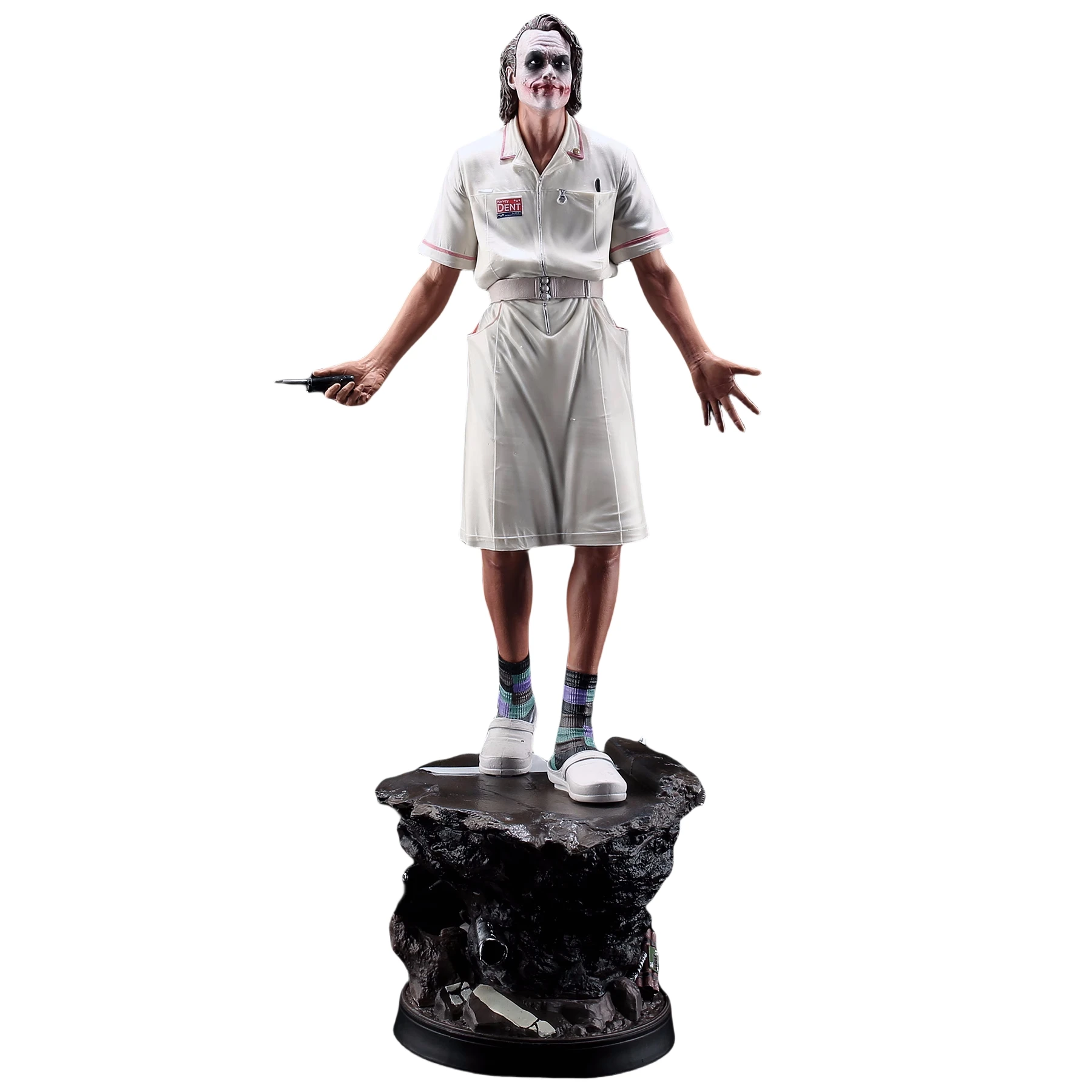 

54Cm Pvc Gk Batman The Dark Knight Nurse The Joker Anime Action Figure Statue Ornament Model Garage Kit Doll Toys Gift