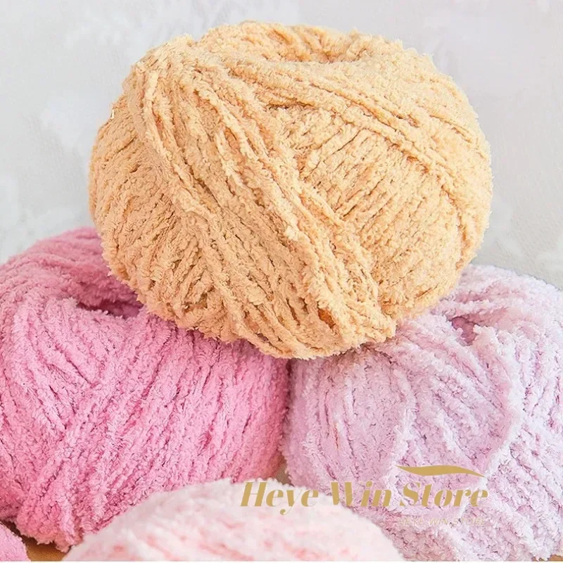 500g/Lot 100% Polyester 3ply Fluffy Soft Short Cashmere Yarn Crochet For Throw Pillows Bobby Pins DIY Dolls.