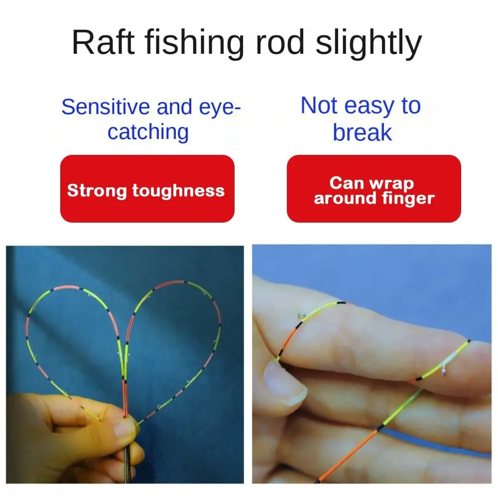45/55/60cm Boat/Raft Rod Tip Spare Soft Tail Half/All Titanium Alloy Repair Parts Refit Replacement Fishing Rod Tip
