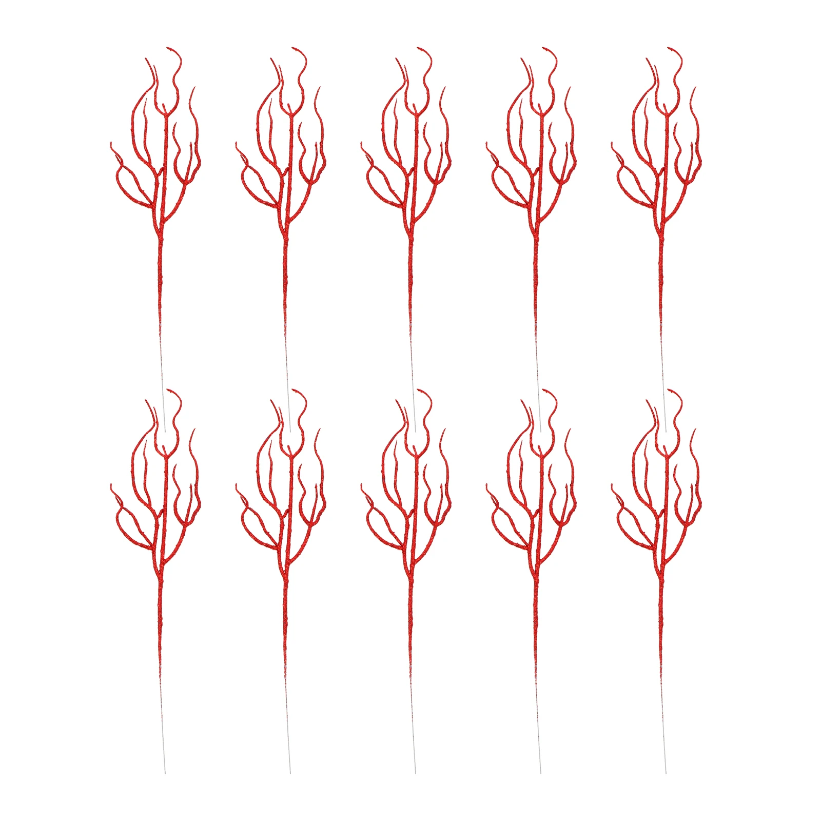 

10Pcs Christmas Glitter Leaves Artificial Premium Quality Decorative Leaves Xmas Garland Party Decoration