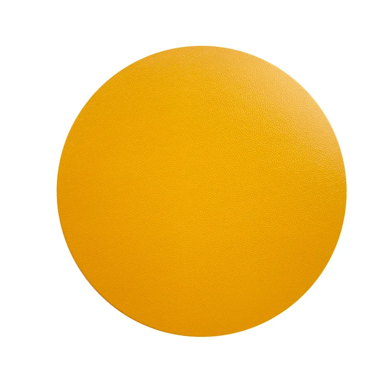 جولة قاعدة أكواب للمشروبات من الجلد الصناعي ، حصيرة أكواب مقاومة للحرارة ، وسادة أدوات مائدة ، حصيرة ثلاثية العجلات ، إكسسوارات ، ٦ * * #4