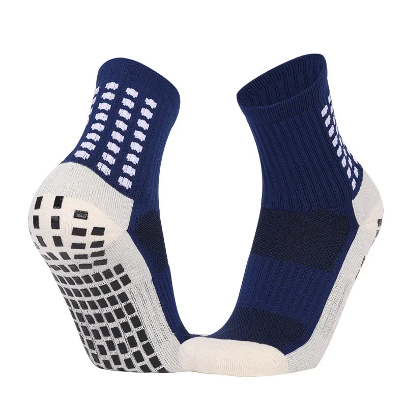 Calcetines de fútbol para hombre, calcetines deportivos con agarre para ciclismo, almohadillas antideslizantes para fútbol, baloncesto, nuevo