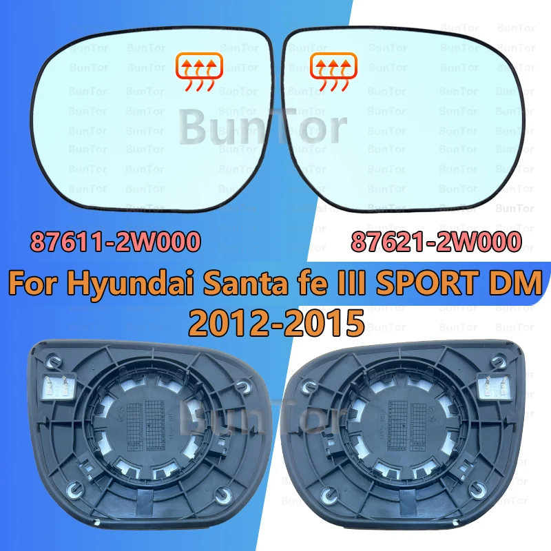 Für Hyundai SANTA FE III SPORT DM Links oder Rechts Rückspiegelglas 2012 2013 2014 2015 Mit Beheizt/87611-2W000/auto Ersatz Teile