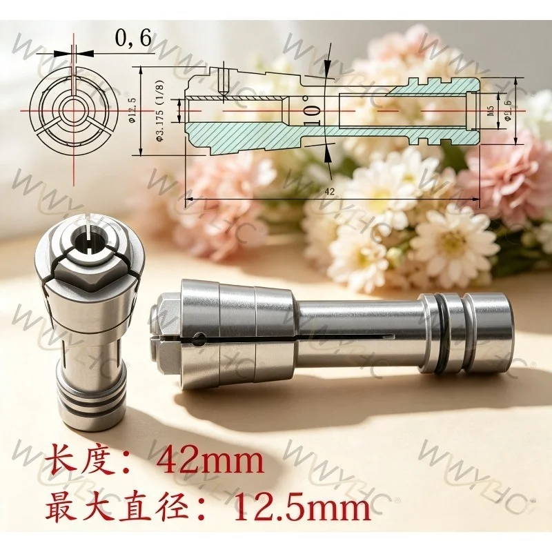 Cylinder Clamp Suitable for DGZ-60E PCB Electric Spindle Drilling Forming Machine 263504 Chuck Fixture