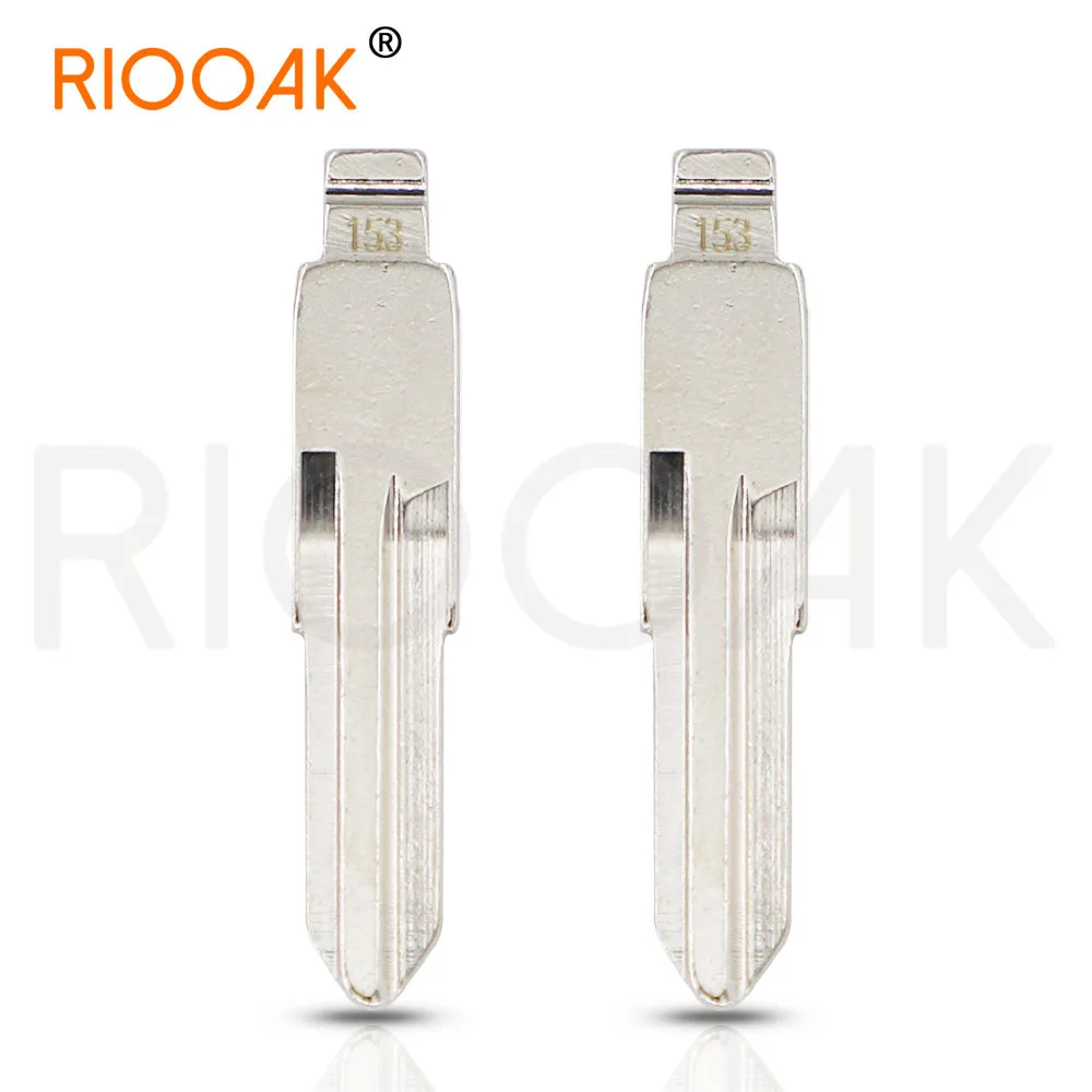 10pcs 153# HU136 Metal Uncut Blank Flip Remote Key Blade For Renault Megan Dacia Clio Duster for keydiy KD xhorse VVDI JMD