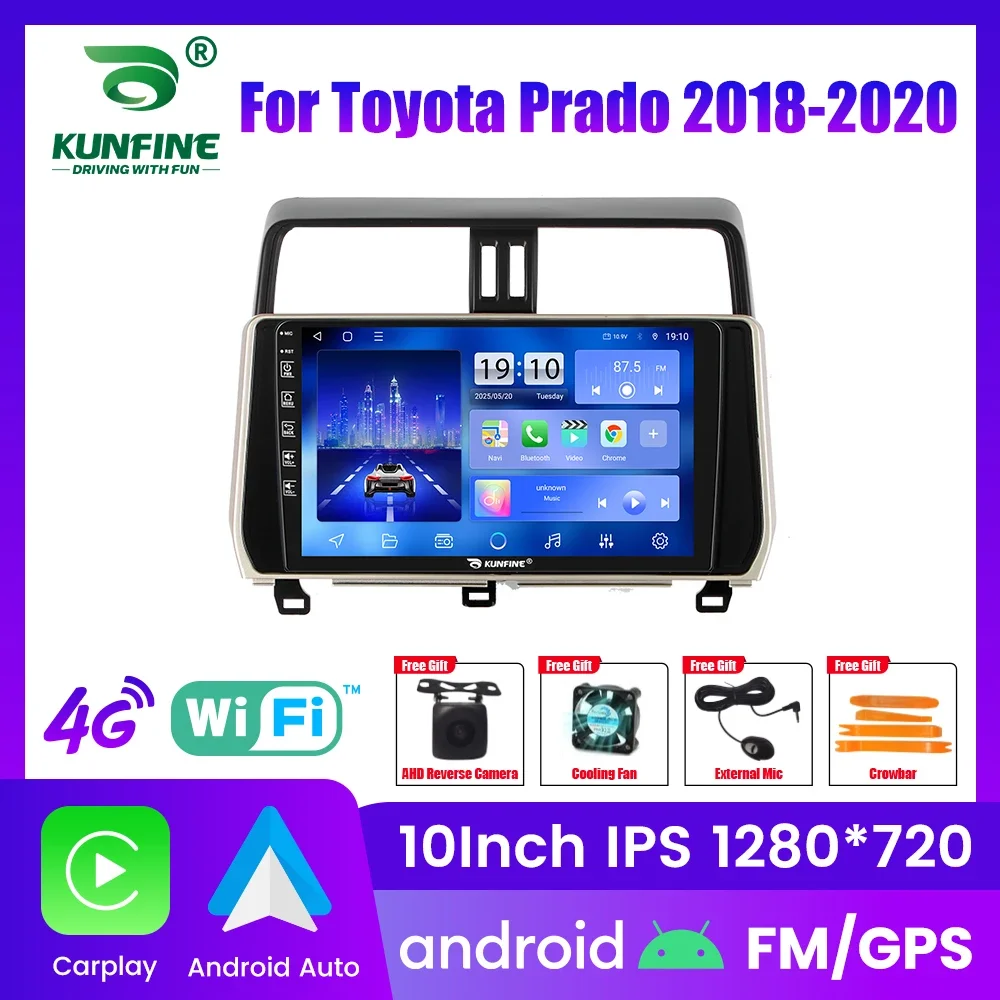 

Android Car Radio ForToyota Prado 2018-2020 Car Stereo 2Din Octa Core GPS Navigation Player IPS Screen Carplay Android Auto