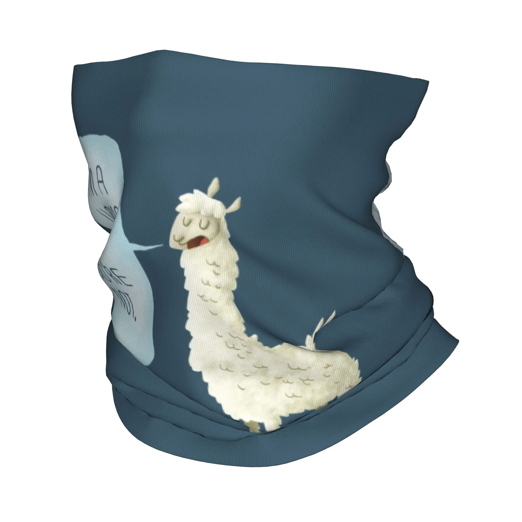 

Custom I'm a Llama Bandana Neck Warmer Women Men Winter Ski Tube Scarf Gaiter Animal Alpaca Lover Face Cover
