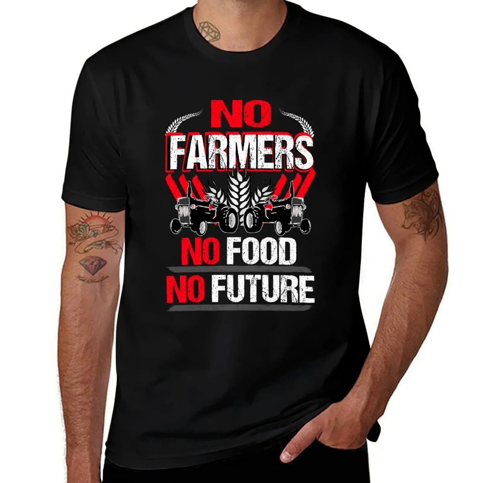 

No Farmers No Food No Future Farmer Farmers Demo Demonstration T-Shirt Cool Feeling Summer Tee Shirt