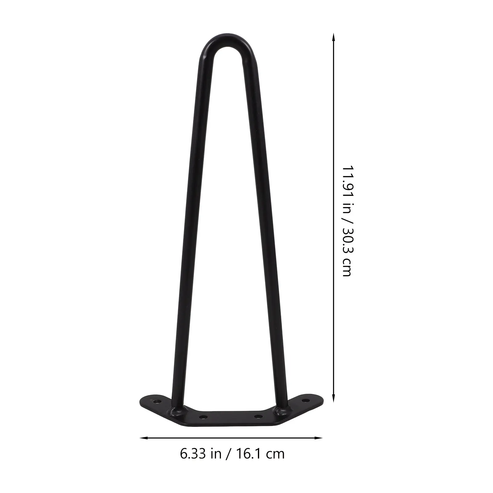 2Pcs Stable Hairpin Table Legs Simplified Metal Design Support for Coffee Table Desk Bench Furniture Accessories