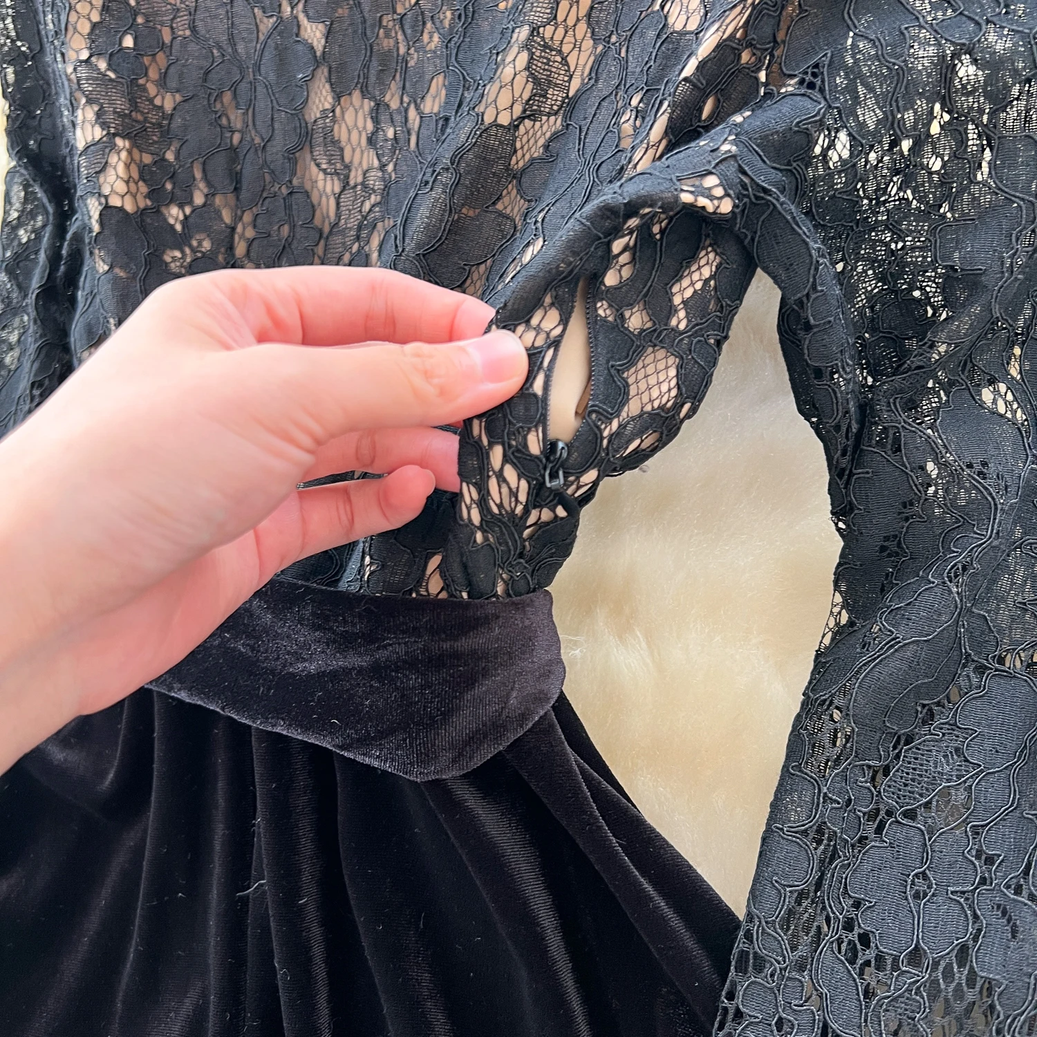 Chique vintage velours geplooide elegante fee Koreaanse mode Boho zonnejurk dameskleding lange jurk