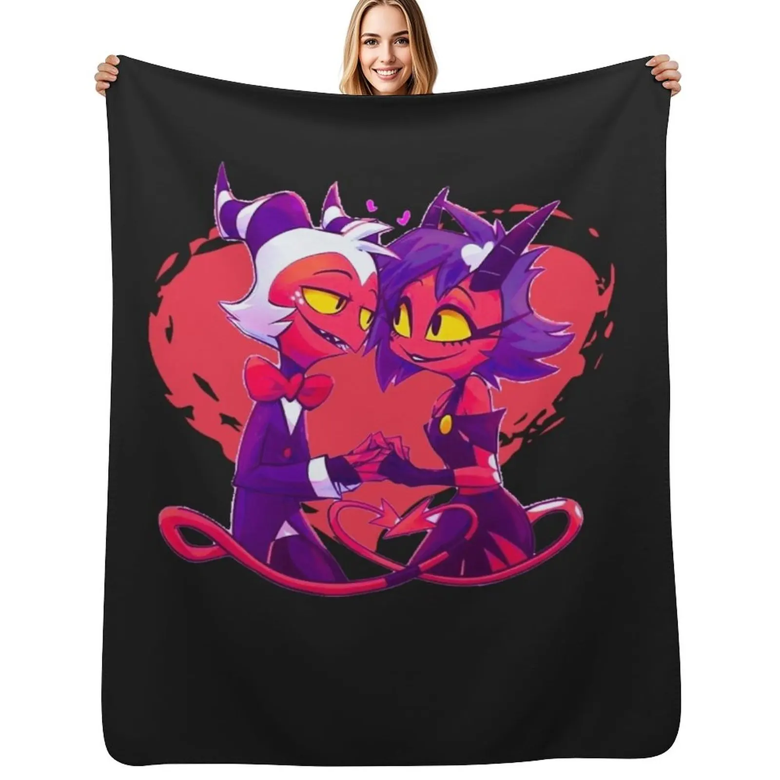 

Helluva Boss Millie Throw Blanket bed plaid Luxury Thicken blankets ands Extra Large Throw Blankets