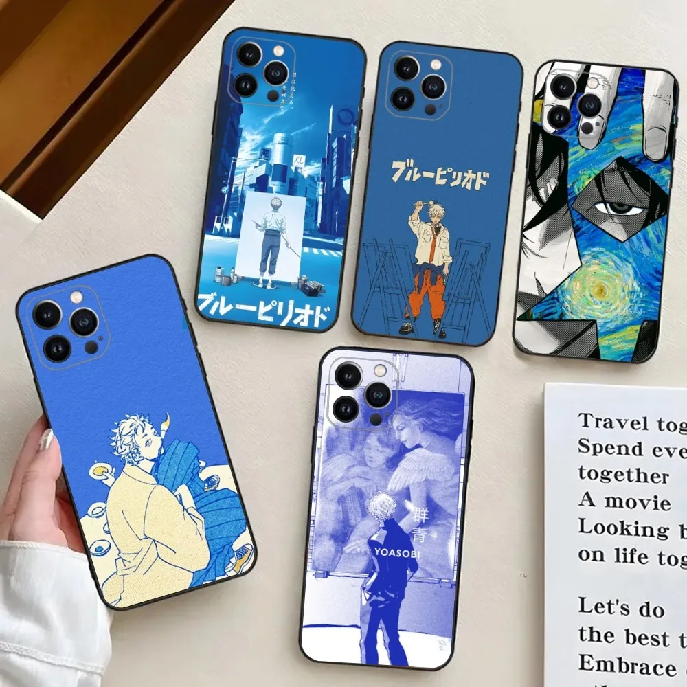 Blue Period Yatorayaguchi  Phone Case For iPhone 16,15,14,13,12,11,Plus,Pro Max,XS,X,XR,SE,Mini,8,7 Soft Silicone Cover