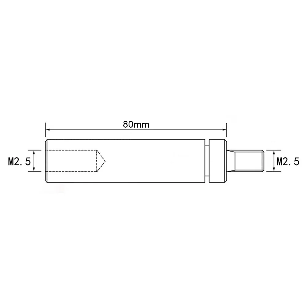 Stainless Steel 6pcs Extension Stem Rods for Dial Indicators For M2 5 Compatibility Lengths from 30mm to 150mm