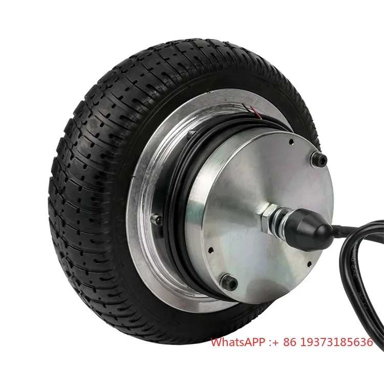 

9.5 Inch Solid Tire 48V 500W 800w 1000w 100N.M 150N.m 7-10km/h Electric BLDC Wheel Geared Hub Motor With Electromagnetic Brake