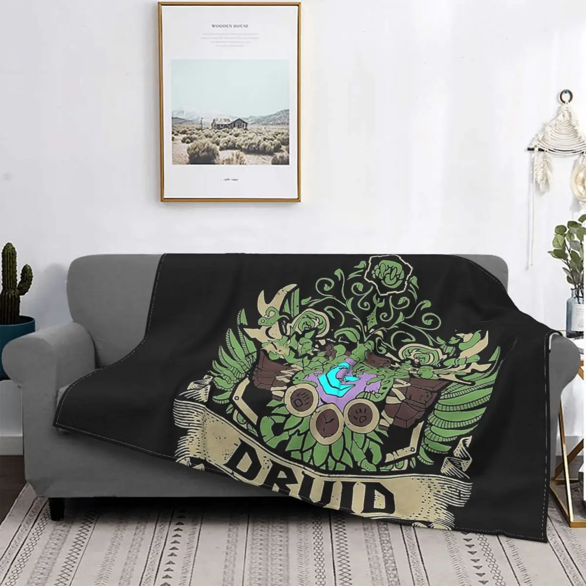 DRUID - ELITE EDITION World of Warcraft Role-playing Game Blanket Fleece Spring Autumn Thin Throw Blankets For Office Rug Piece