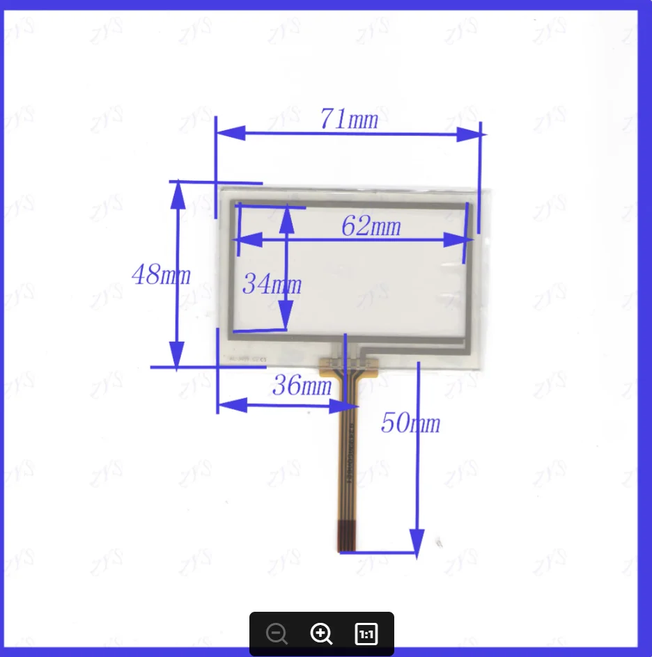 zhiyusun-10pcs-lot-al3499-3-inch-touch-screen-welding-71-48mm-for-gps-cars-71-48-al-3499