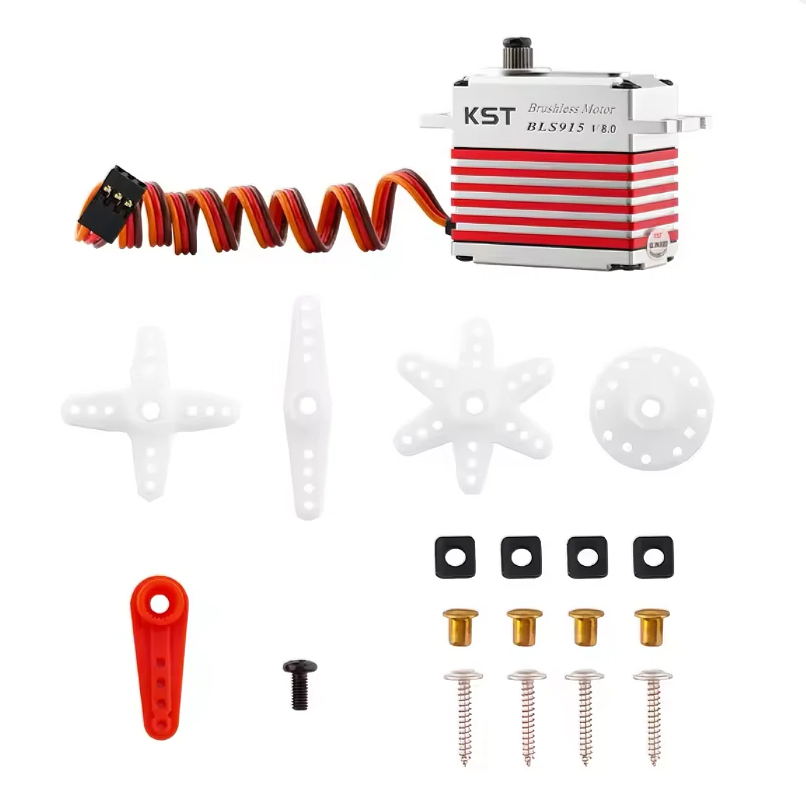 KST BLS915 V8.0 브러시리스 HV 메탈 디지털 서보 모터 25kg 0.07초 550-700 헬리콥터 1/10 RC 자동차 로봇용