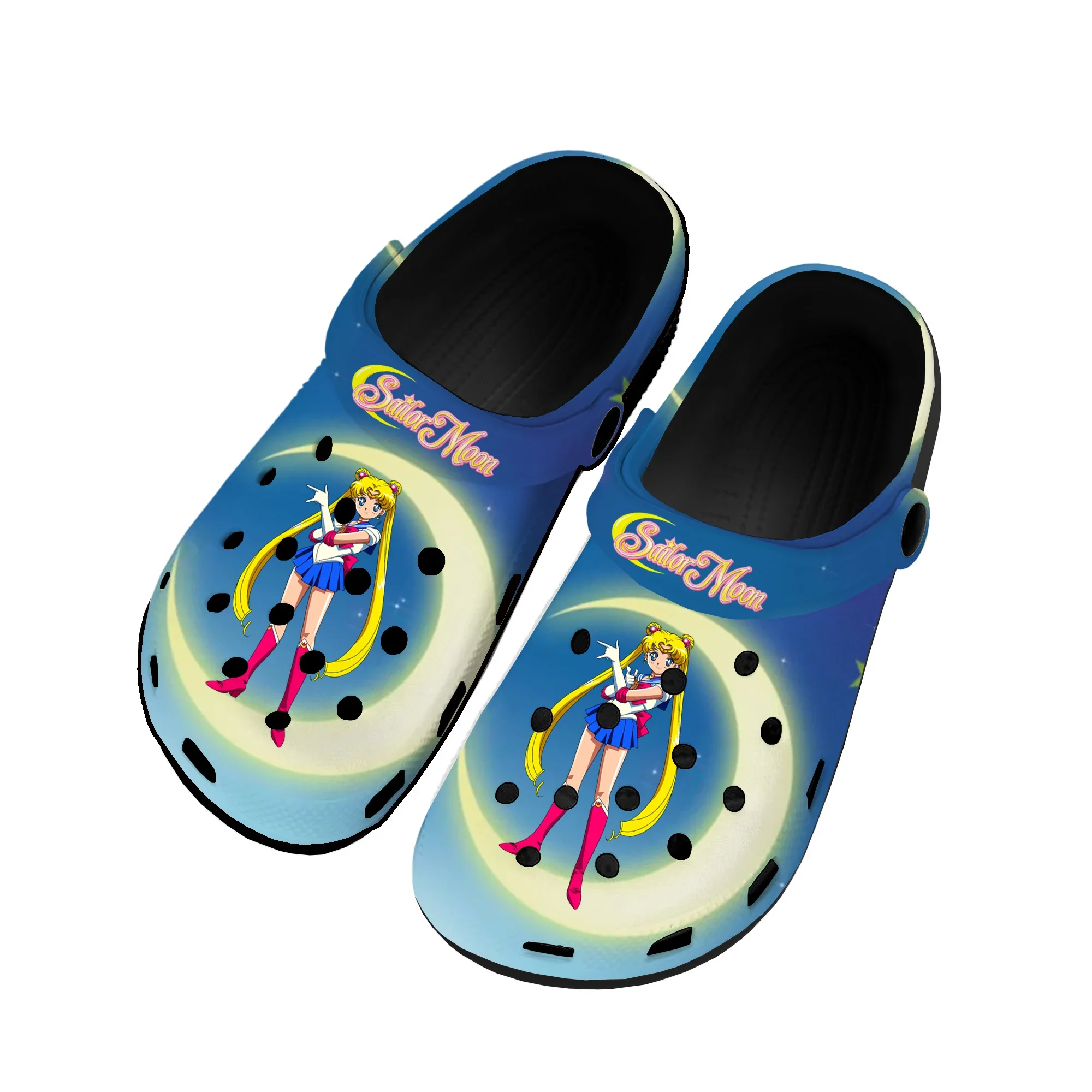 

Anime Moon Japanese Manga Cartoon Sailor Home Clogs Custom Water Shoes Mens Womens Teenager Shoe Garden Clog Beach Hole Slippers