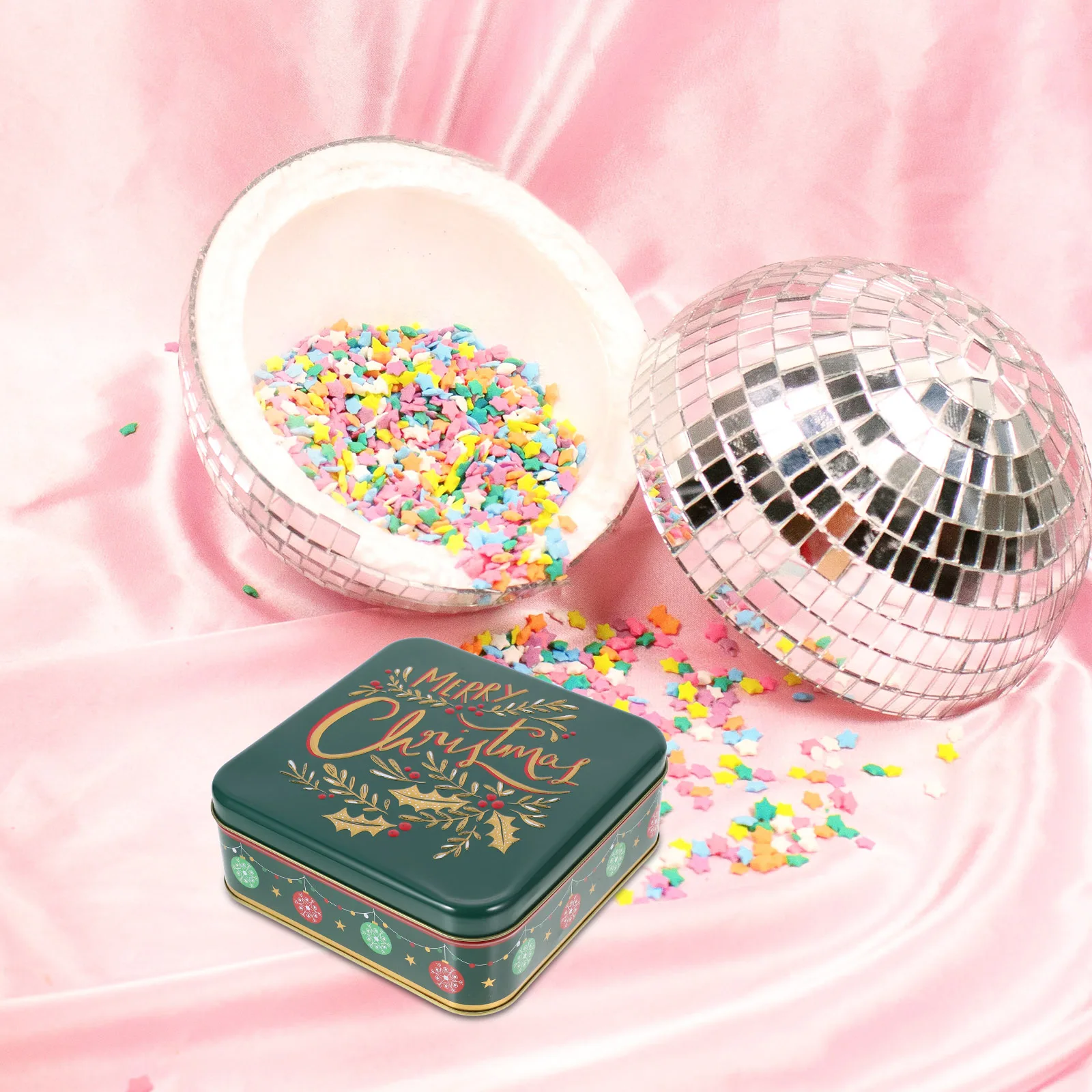 

Christmas Gift Box Cookie Storage Containers Candy Holiday Chocolate Jars Tinplate Boxes Christmas Candy Tins Storage Tin Boxes