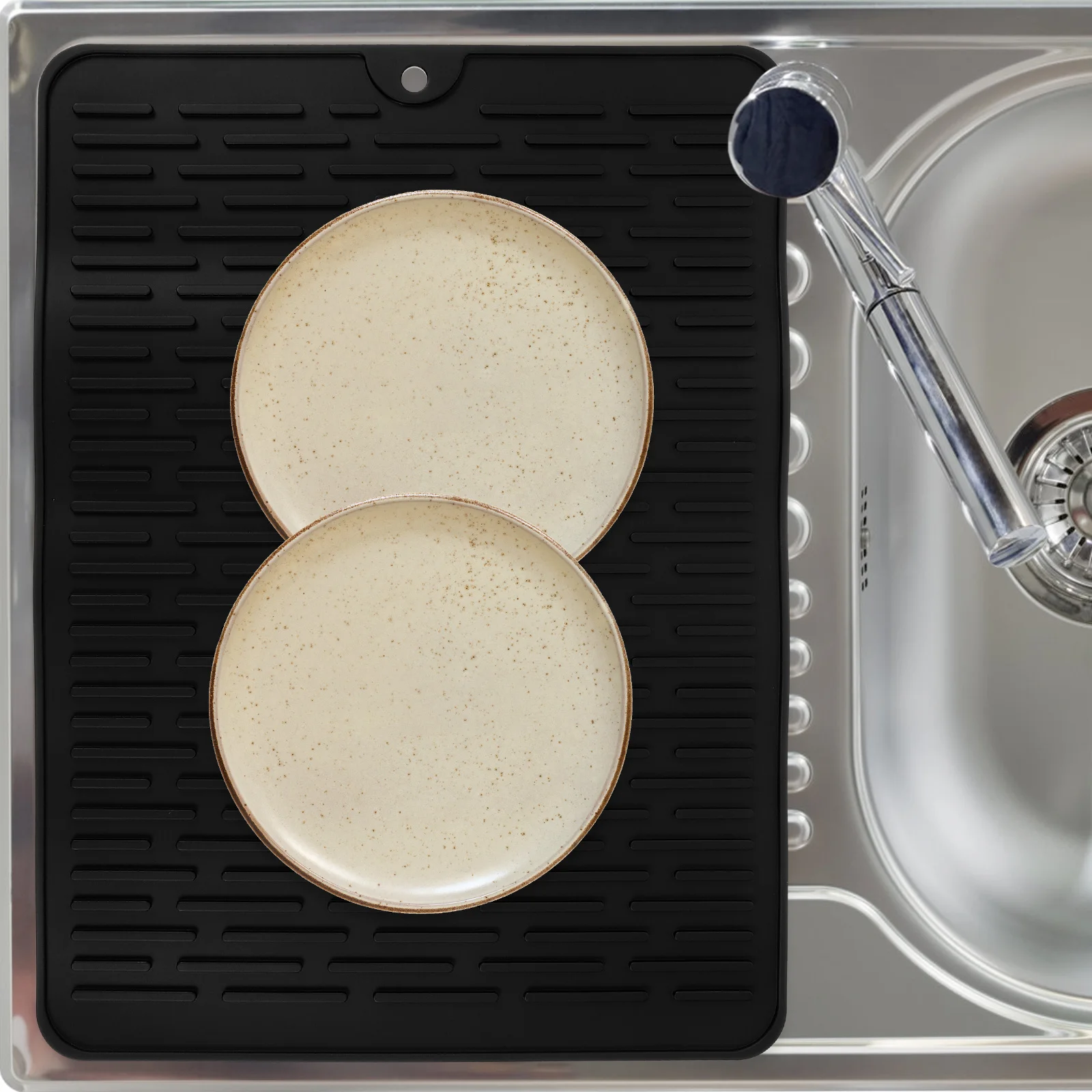 

Silicone Dish Drying 2024 Upgraded Non-Slip Heat Resistant Kitchen Sink Mat For Hot Pots Pans Bowls Draining Mat For Kitchen